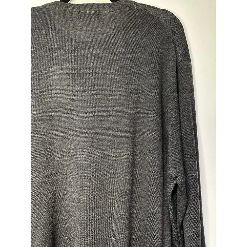 Linea Rosso Nordstrom Men's Charcoal Merino Wool Sweater Size XXL New w/ Tags